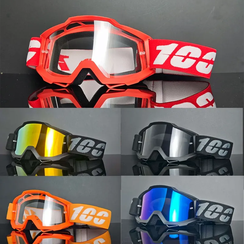 100-Motorradbrille, staubdicht, Rennbrille, winddicht, für Damen und Herren, Motocross, Radfahren, Skifahren, Outdoor, Offroad-Fahrradbrille