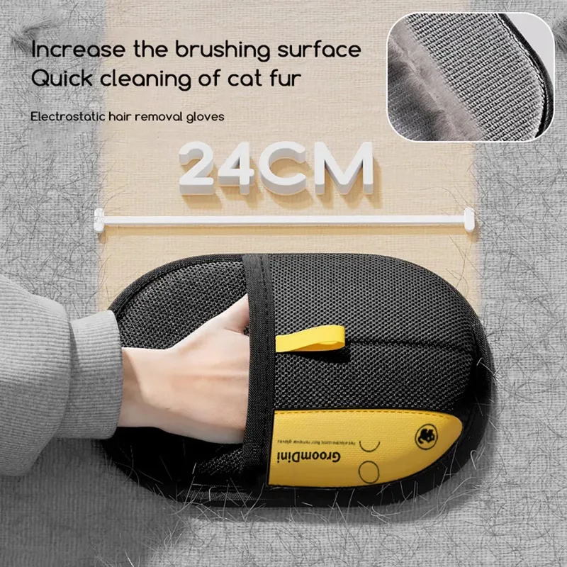 1/2/3pcs Haustierpflegehandschuhe Pelzfänger Haarentfernerhandschuh Tierversorgungen statische Pinsel für Katzenhundzubehör für Couchsofa