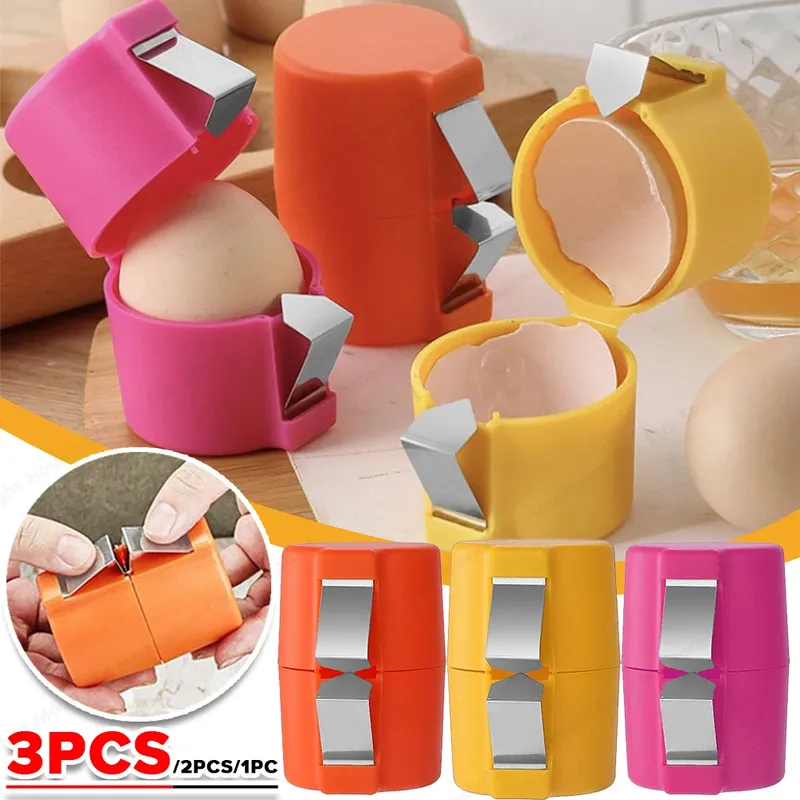 3-1PC Ei Shell Opener Tragbare Ei Opener Küche Handheld Ei Shell Brecher Haushalt Presse Ei Shell Separator küche Gadget