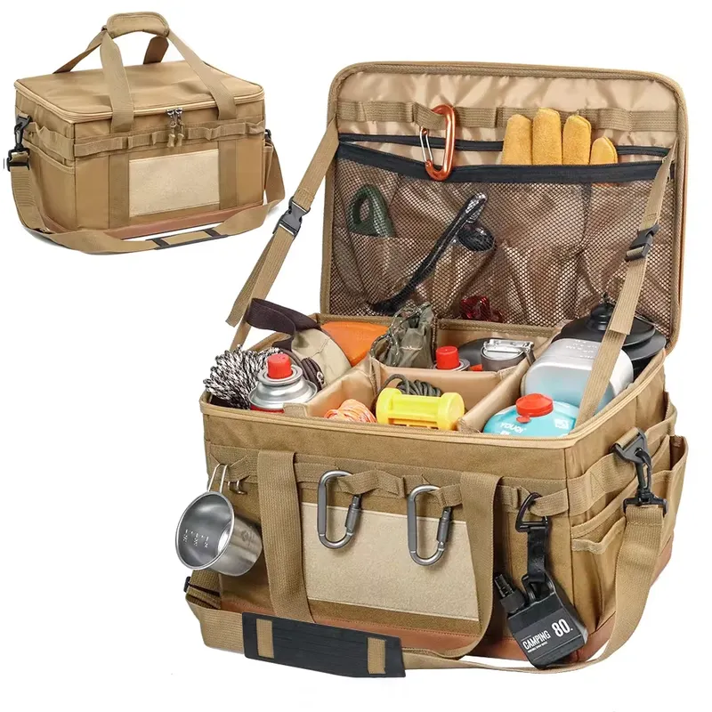 30L Camping Kochen Utensil Organizer Große Kapazität Auto Stamm Lagerung Tasche Abnehmbare Multifunktionale Camping Herd Lagerung Fall