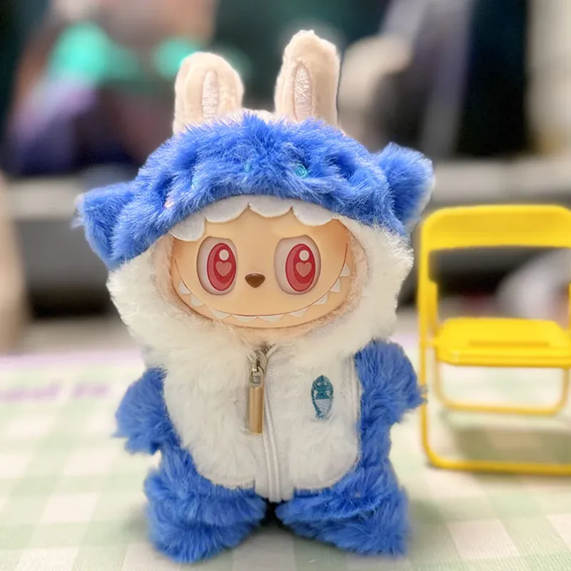 17 cm Mini Puppe Kleidung Für Korea Kpop Labubu V1 V2 Idol Puppen Nette Dekoration Macaron Kleidung Geschenk Outfit Zubehör