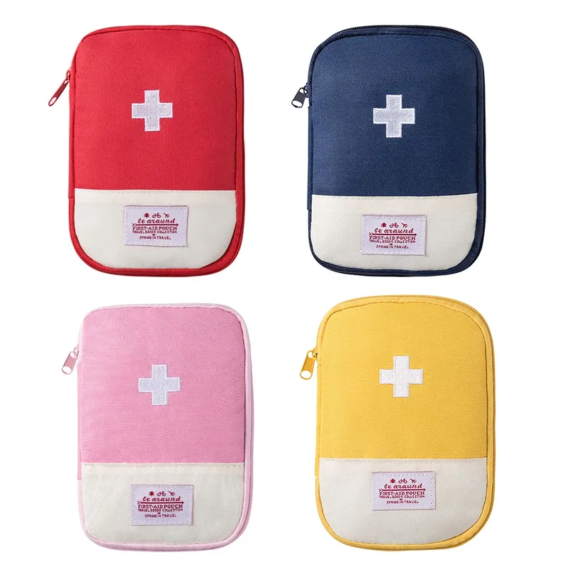 Mini-Erste-Hilfe-Tasche, tragbare Aufbewahrungstasche für Notfallmedizin, Erste-Hilfe-Set-Tasche für Outdoor, Camping, Wandern, Zuhause, Reisen, Notfall