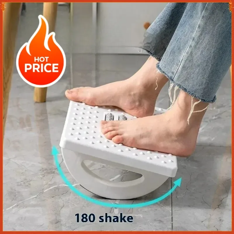 Neue tragbare Fußstütze unter dem Schreibtisch, Fußstütze, ergonomischer Fußhocker mit Massagerollen, Fußstütze für die Arbeit im Home-Office