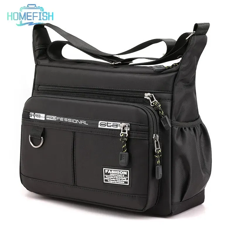 Design Oxford Schulter Tasche Große Kapazität männer Casual Multi-schicht Tasche Mode Einzelnen Schulter Umhängetasche Luxus Messenger Tasche