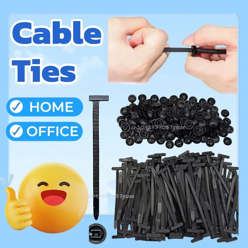 Selbstsichernde Universal-Kabelbinder-Schnalle aus Nylon, hochwertige Kunststoff-Drahtbinder, robuster Kabel-Festgurt für Kotflügel-Kabelklemmen