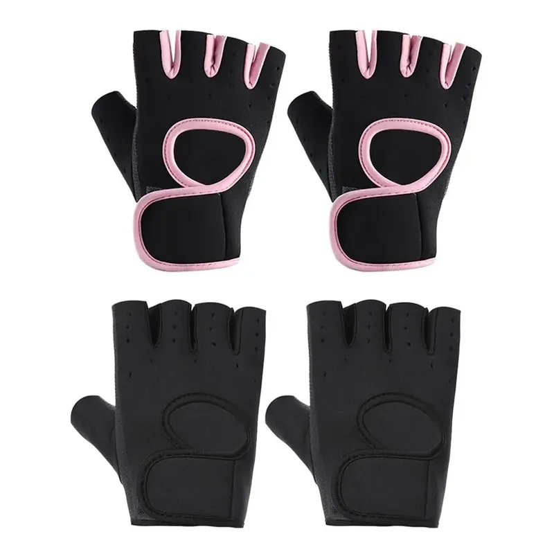 Frauen Männer Fitness-Studio-Handschuhe Gewichtheben Handschuhe halben Finger atmungsaktive rutsch feste Gel-Pad Bodybuilding-Training Hanteln Handschuhe