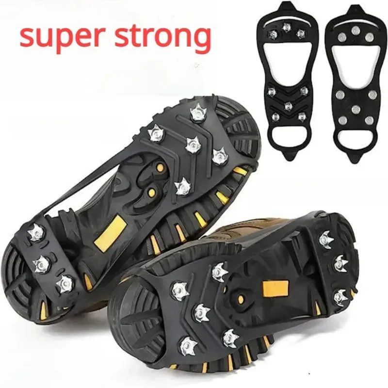8-Zähne Eisgreifer Spike für Schuhe Winter Outdoor Anti-Rutsch Wandern Bergsteigen Eis Schnee Steigeisen Anti-Rutsch-Schuhüberzüge