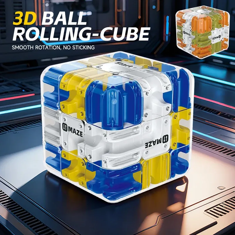 3D Labyrinth Zauberwürfel Zappeln Spielzeug Kinder Labyrinth Kreative Puzzle Intelligenz Cube Logisches Denken Anti Stress Pädagogisches Spielzeug