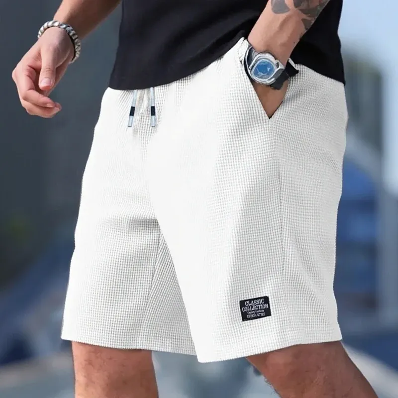 Herren-Shorts, Freizeithosen für Herren, Strandshorts für Herren, Sport-Shorts für Herren, neuer modischer strukturierter Stoff, atmungsaktive Hosen, geeignet für tägliche Freizeitkleidung und Sport