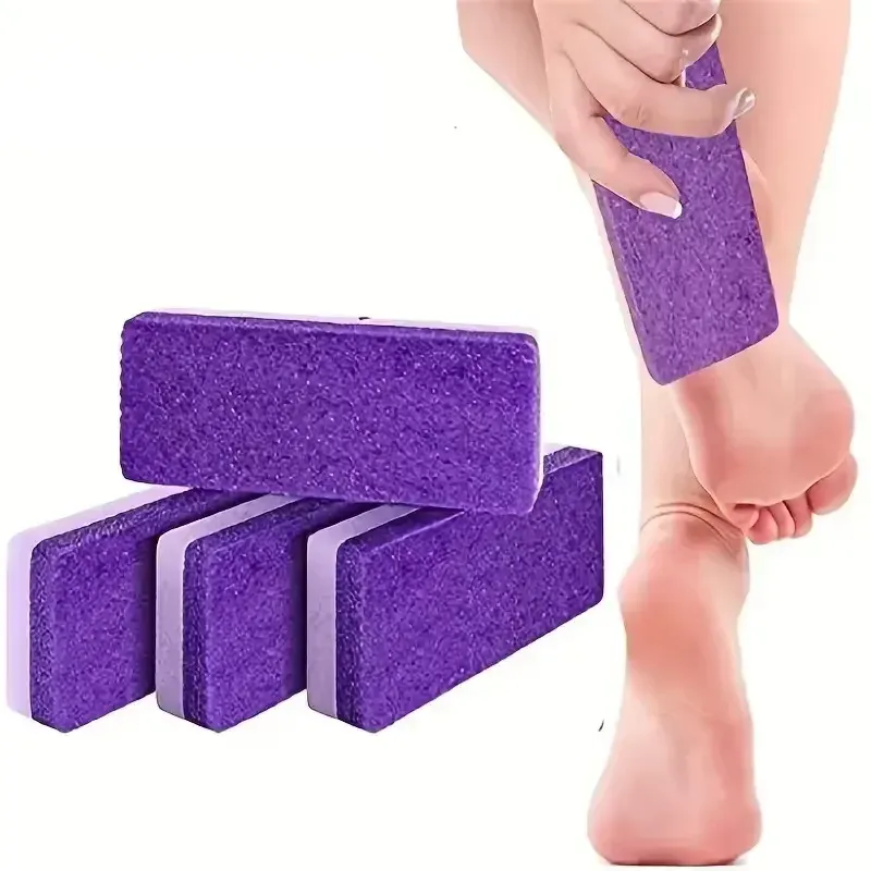 LINMANDA 2/4 Stück Fuß-Ei- und Pediküre-Werkzeug für Fuß, hartes Peeling und Peeling, Fußpapier, Pediküre-Bürste, Fußpflege-Werkzeug
