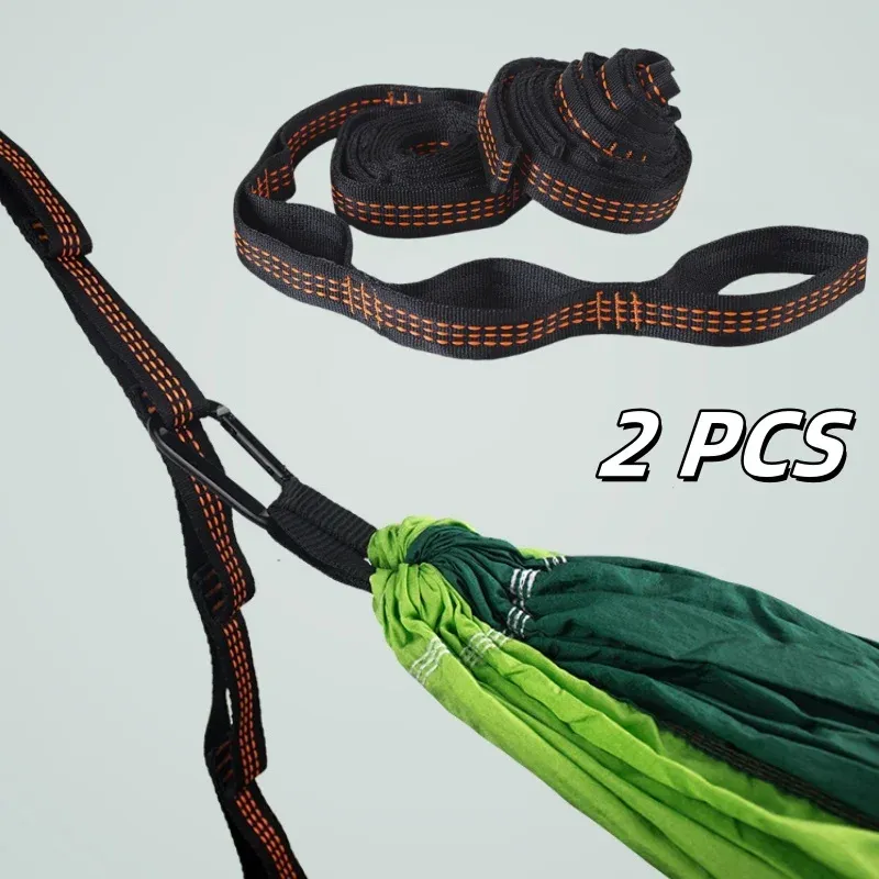 2 Stück Hängemattengurte mit hoher Tragfähigkeit, 600 lbs Brechfestigkeit, Polyester-Hängemattengürtel, Seil, 5 Ringe, Correias De Poliéster