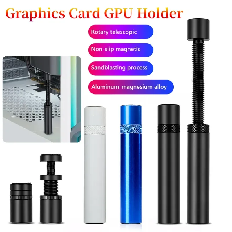 Grafikkarte GPU Brace Unterstützung Aluminium Legierung Grafikkarte Sag Halter Halterung GPU Sag Halterung Computer PC Fall Halterung