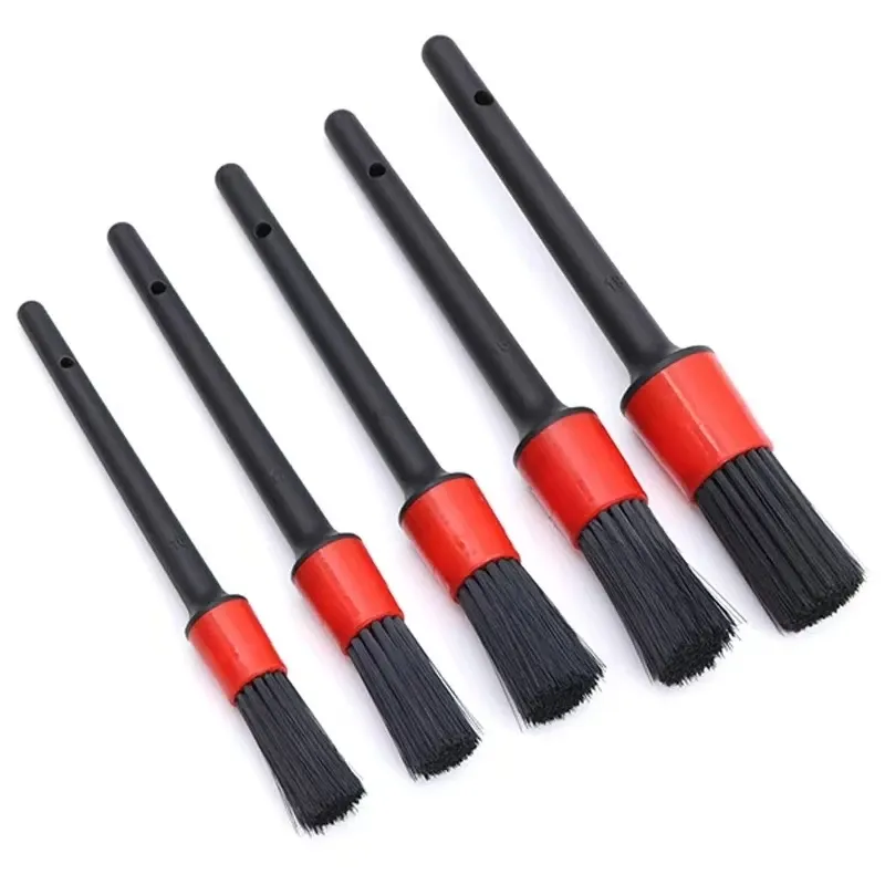 5Pcs Auto Reinigung Pinsel Kit Weichen Borsten Detail Pinsel Für Motorrad Auto Detaillierung Pinsel Set Rad Felgen Reinigung Pinsel werkzeuge