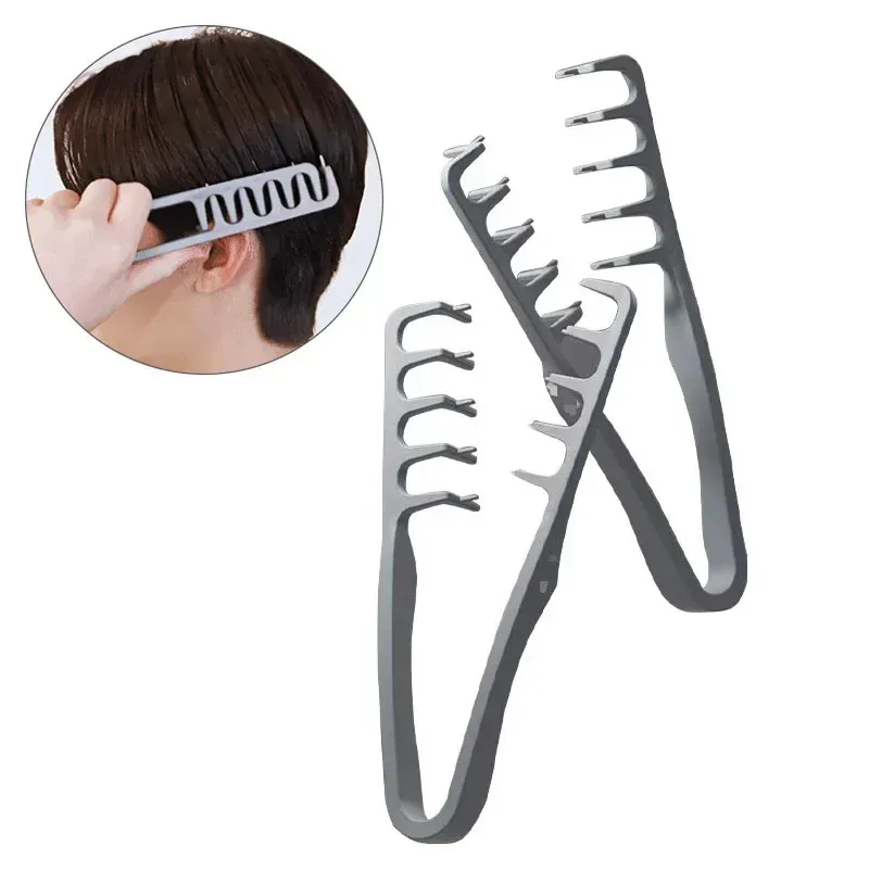 Flauschige Textur Styling Kamm Volumizing Wide-Tooth Haarbürste Curling Werkzeuge Flauschige Wurzeln Haar Naht Abdeckung Pony Friseur Kamm