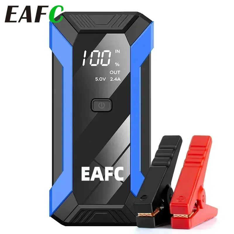 EAFC Auto Starthilfe Power Bank Spitzenstrom 1200A/2000A Tragbarer Auto-Booster Notfall-Batterieladegerät 12V Startgerät