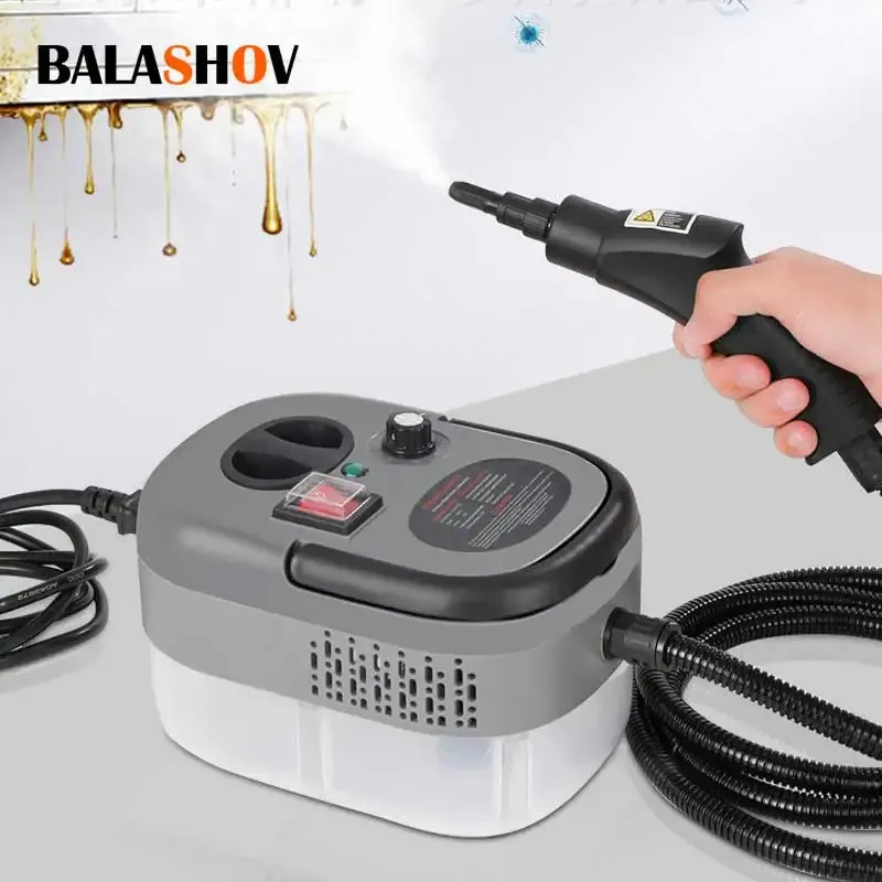 2500 W Dampfreiniger Hochtemperatur-Hochdruckreiniger mit Fernbedienung Dampfreinigungsmaschine für Zuhause, Küche, Motorhaube, Auto, EU