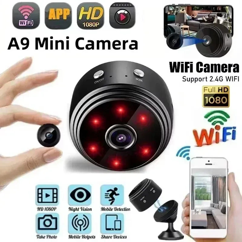 A9 Mini Camera1080P WiFi Original Überwachung Sicherheit Schutz Mit Motion Nacht Version Drahtlose Überwachungs Kameras Neue