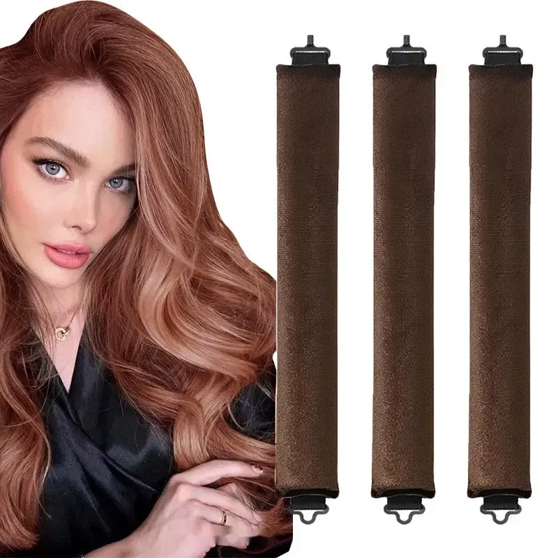 Heatless Lockenwickler Lockenstab Stirnband Keine Hitze Lockenwickler Lazy Curls mit Haken Schlafen Weiche Flexi Rod Haar Styling Werkzeuge