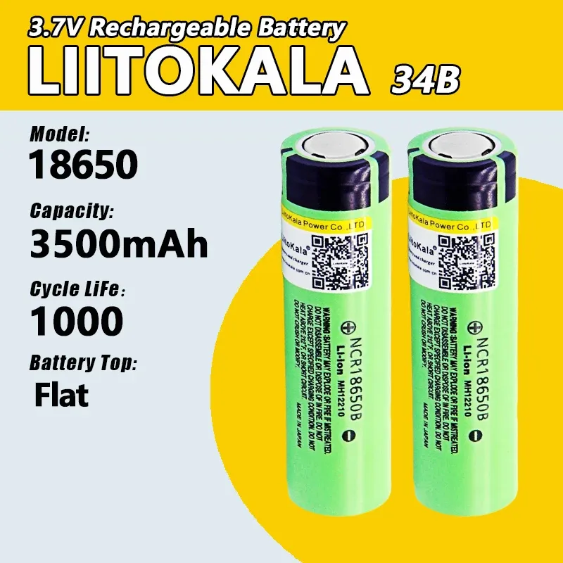 1-16 stücke LiitoKala 34B 100% Neue Original NCR18650B 3,7 v 3500 mah 18650 Lithium-Akku Taschenlampe batterien