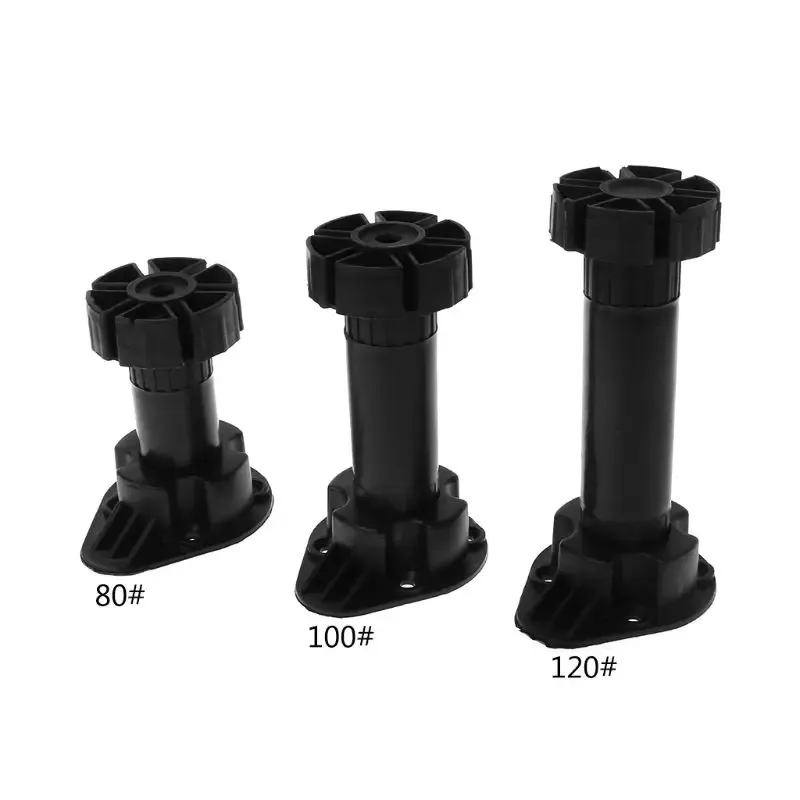 4 stücke Einstellbare Höhe Schrank Fuß Schrank Bein Für Küche Bad 80mm (zu 100mm), 100mm (zu 120mm), 120mm (zu 150mm)