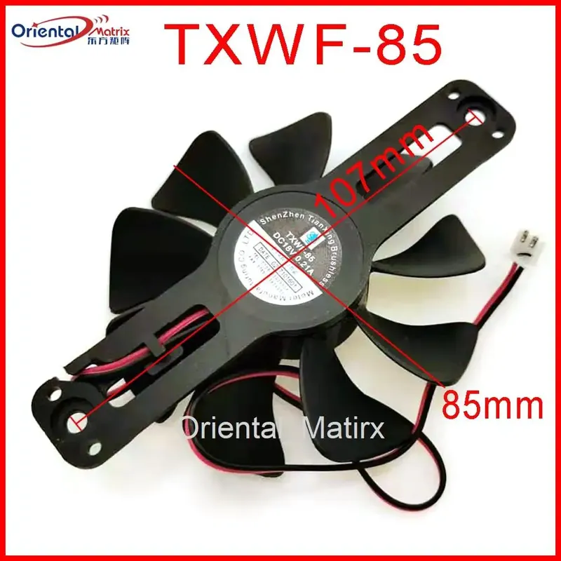 DC BÜRSTENLOSER LÜFTER TXWF-85 DC18V 0,21 A Für C21-RK2122 RT2156 RT2148 RT2160 Induktionsherd Lüfter 2Pin